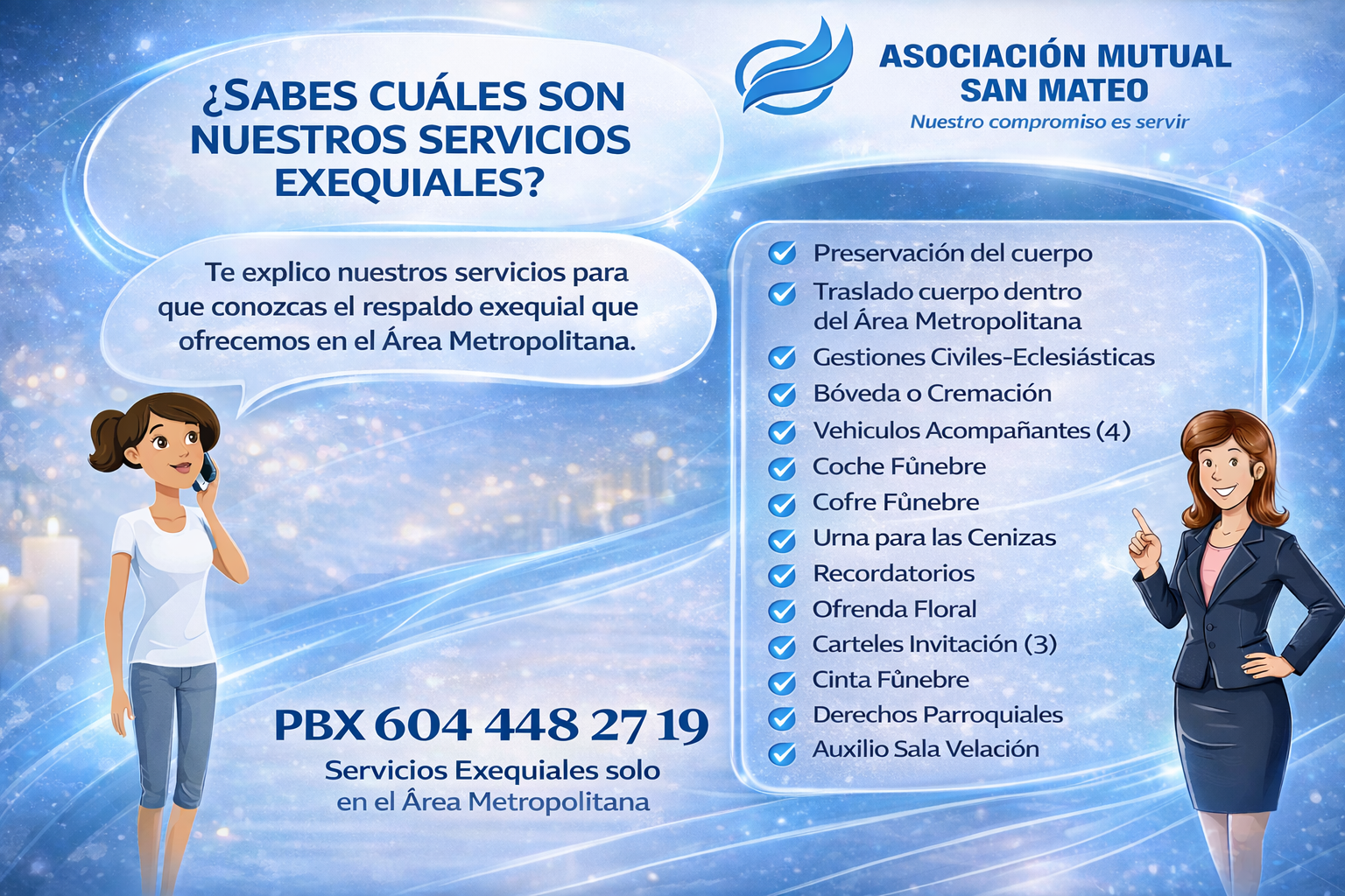 Conozca Nuestros Servicios Exequiales en el Área Metropolitana